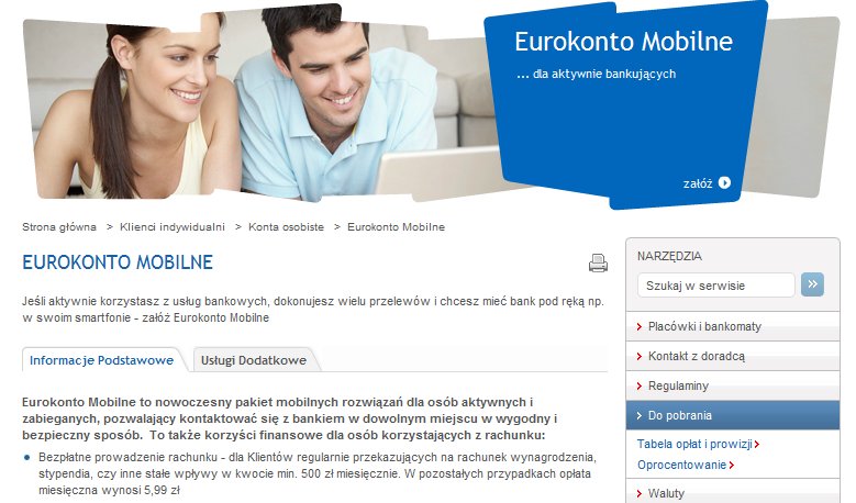 Eurokonto Mobilne - Pekao SA